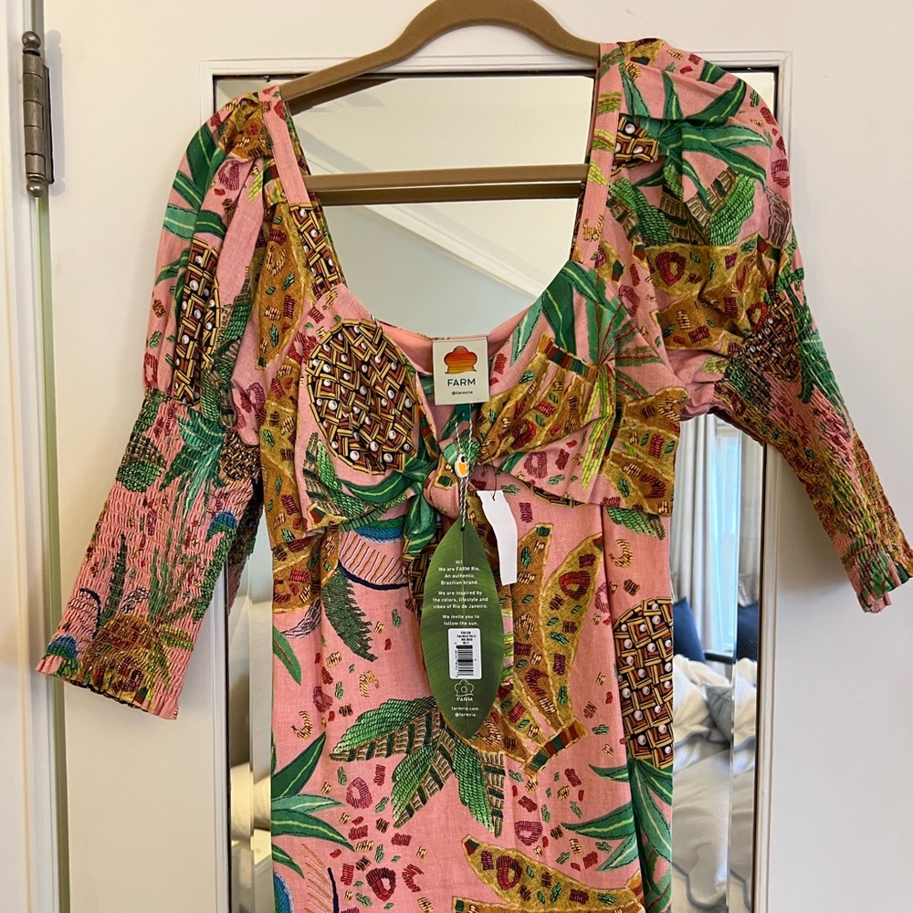 Farm Rio Mixed Fruits Mini Dress